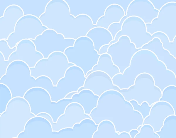 Nuvens azuis —  Vetores de Stock