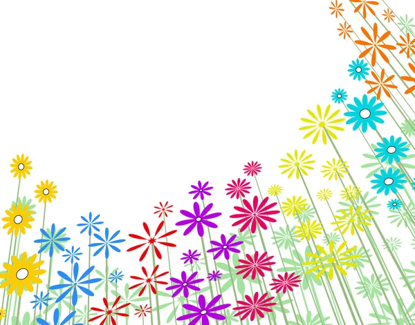 Grundläggande blommor — Stock vektor