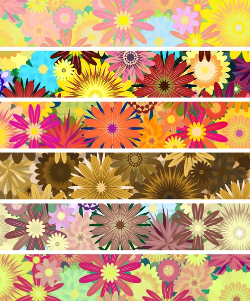 Bannières florales — Image vectorielle