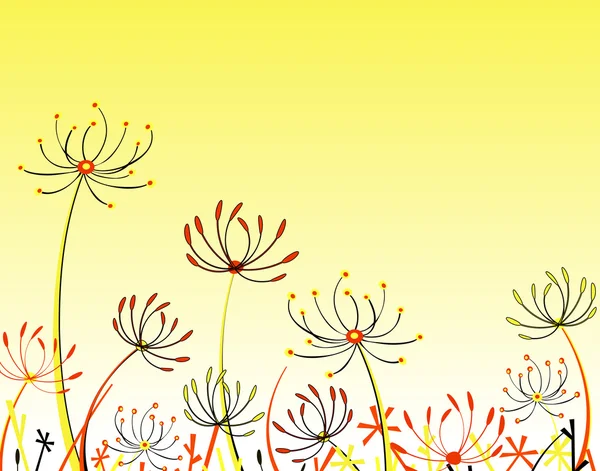 Umbell λουλούδια — Διανυσματικό Αρχείο