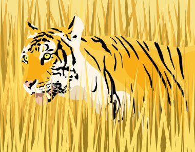 Tiger grass clipart