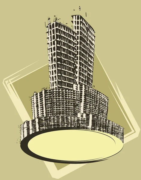 Bannière de ville — Image vectorielle