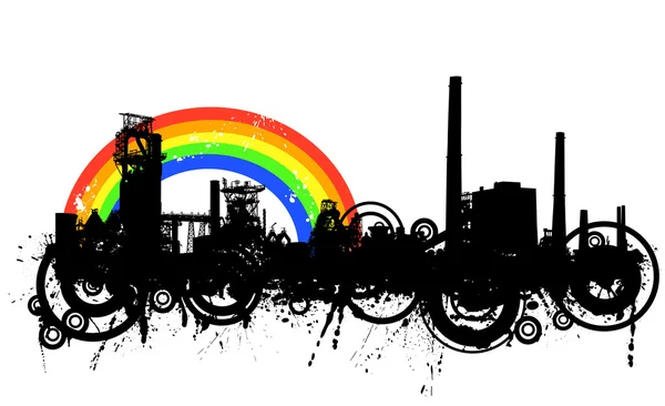 Industriële regenboog — Stockvector