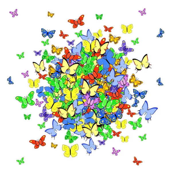 Boule de papillon — Image vectorielle