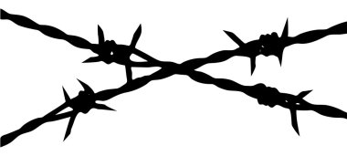 Barbed wire clipart