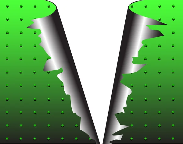 Métal déchiré — Image vectorielle