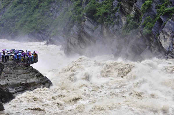 stock image Wild River with spectators