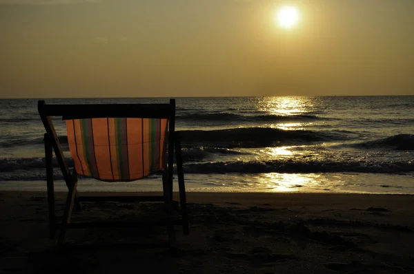 stock image Sunset Beach Chair