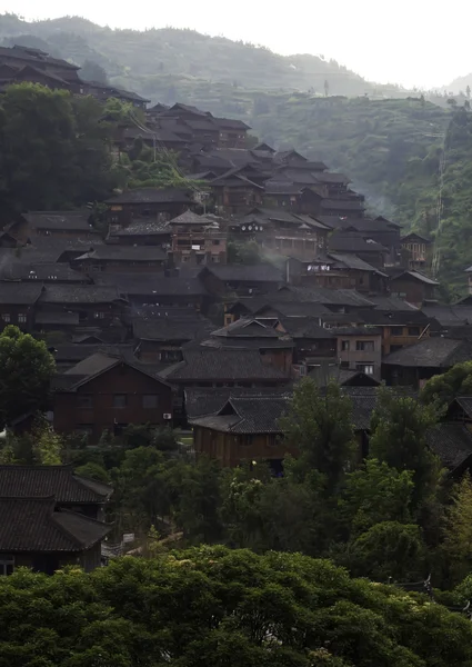 中国の村の朝 — ストック写真