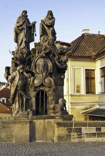 Statue on Charles Bridge, Prague — Stock Photo, Image