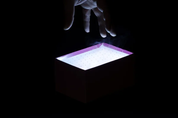 stock image Hand and magic box