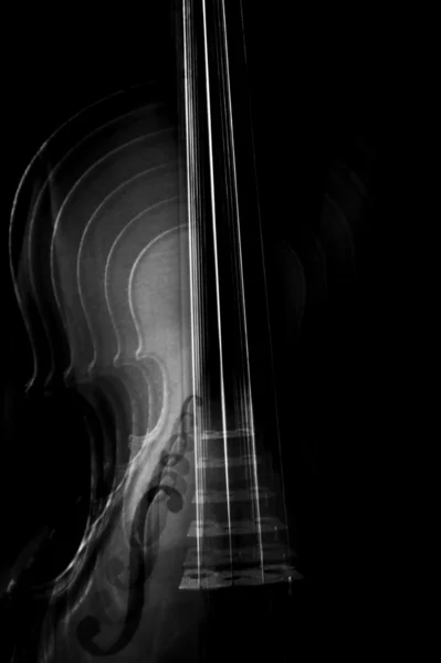 Fekete-fehér absztrakt hegedű — Stock Fotó