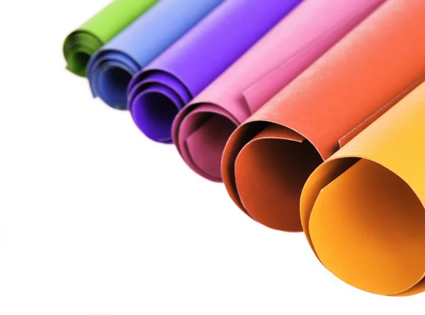 Circular Shapes of Colorful paper Rechtenvrije Stockfoto's