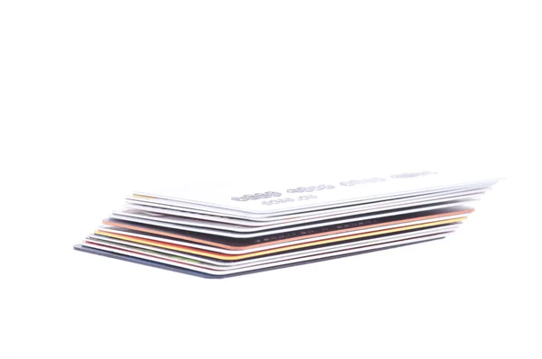 stock image Stack of credit Cards