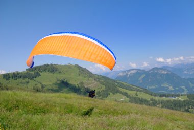 Paragliding clipart