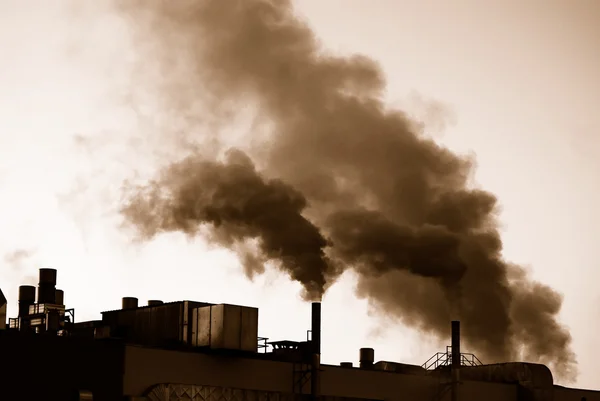 Zanieczyszczenie powietrza — Zdjęcie stockowe