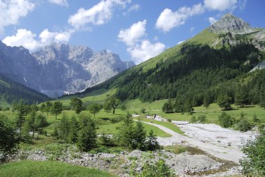 Summer in the alps clipart