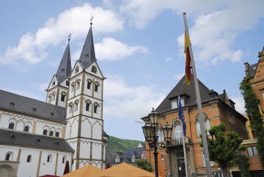 Market place in Boppard clipart