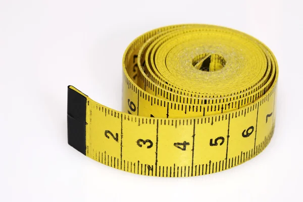黄色のテープを測定 — ストック写真