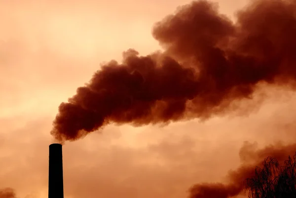 Znečištění ovzduší — Stock fotografie