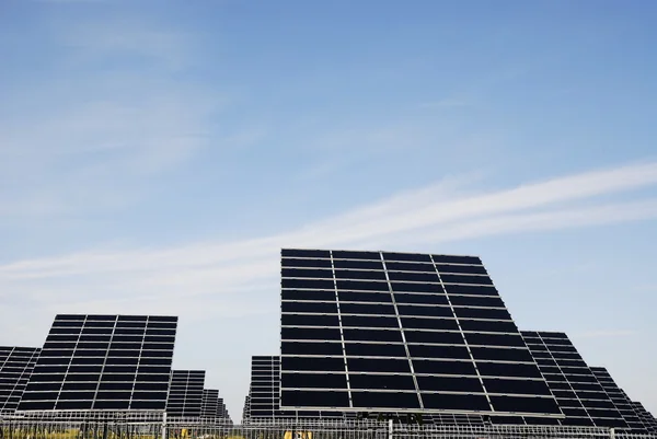 太陽電池パネル フィールド — ストック写真