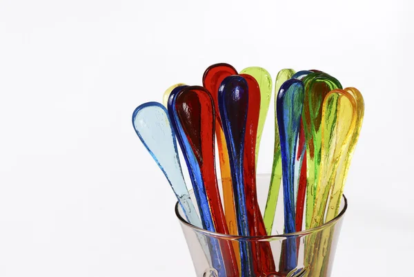 Funny party spoons — Stock Photo, Image