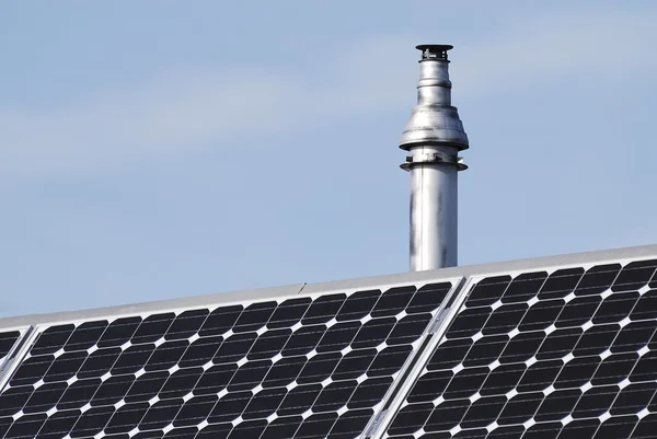 Chimney and photovoltaic cells