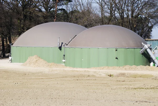 Производство биогаза — стоковое фото