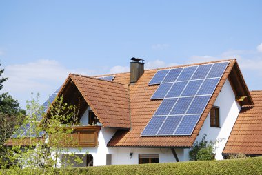 Photovoltaic installation clipart