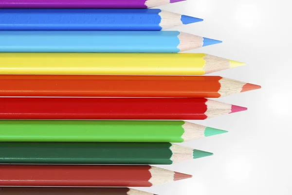 Crayons coloridos de madeira — Fotografia de Stock