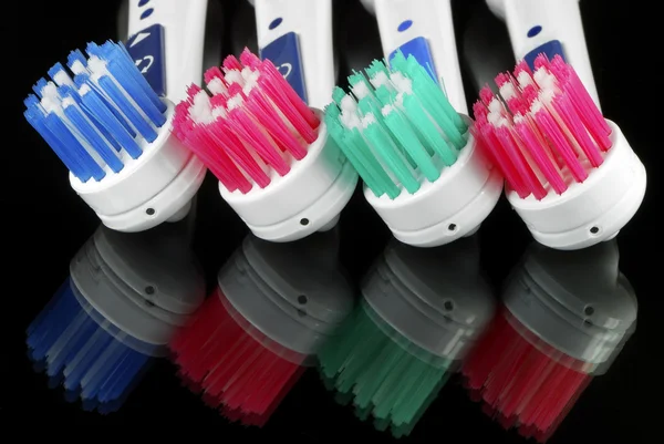 Cabezas de cepillo de dientes —  Fotos de Stock