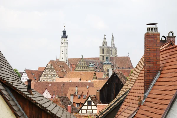 Rothenburg çatılar — Stok fotoğraf