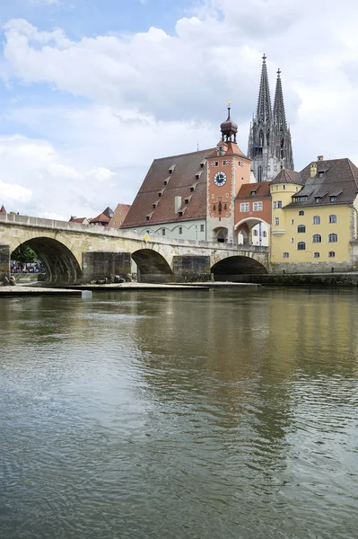 Danúbio em Regensburg — Fotografia de Stock