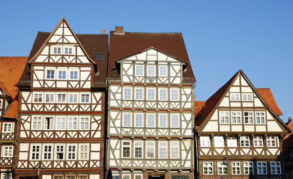 Half timbered houses in Hannoversch Münden