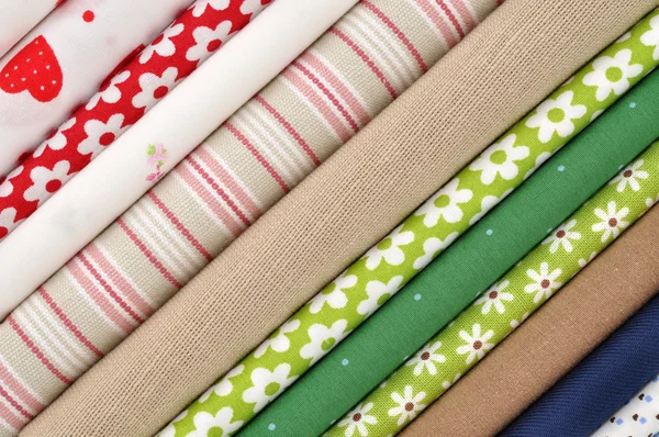 Tecidos coloridos — Fotografia de Stock