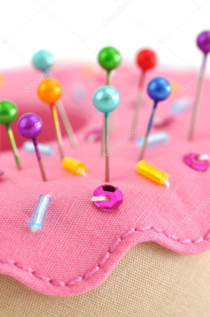 Pincushion and Pins Stock Photo by ©andrejad 6399493