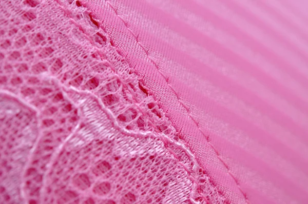 Rosa lingerie close-up — Fotografia de Stock