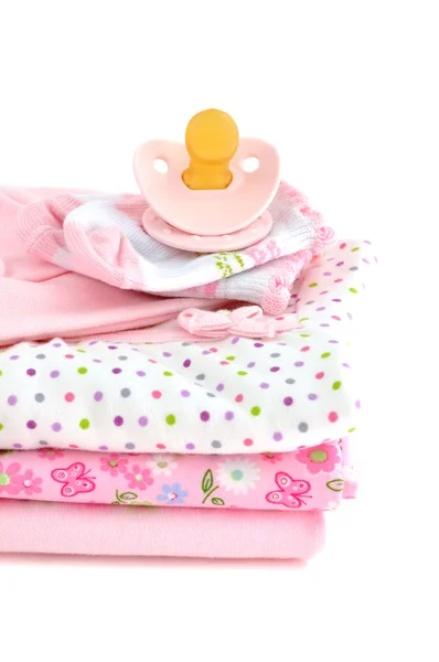 Rosa babykläder — Stockfoto