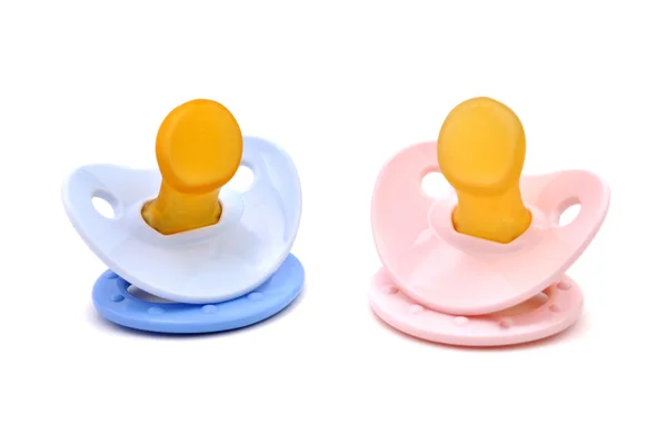 stock image Blue and Pink Pacifiers