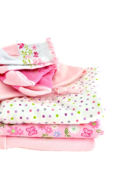 粉红色婴儿衣服 — 图库照片
