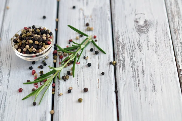 Peppercorn and Rosemary — Stock Photo, Image