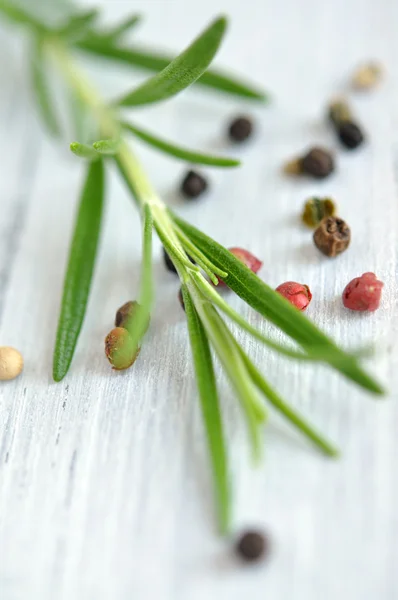 Peppercorn and Rosemary — Stock Photo, Image