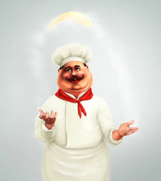 Şef pizza yapma
