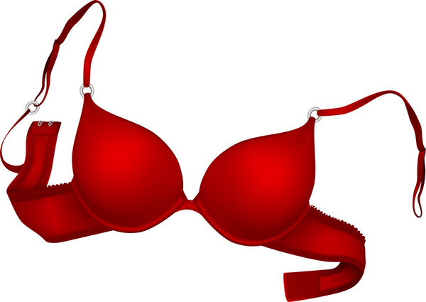 Vector red bra