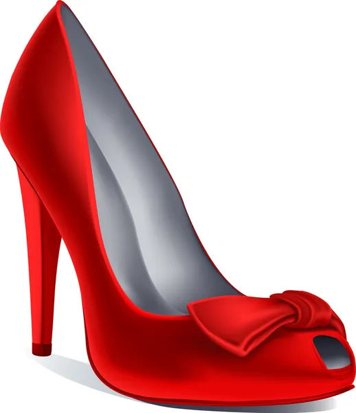 Sapato vermelho vetorial — Vetor de Stock