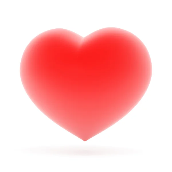 Piękne czerwone serce — Zdjęcie stockowe