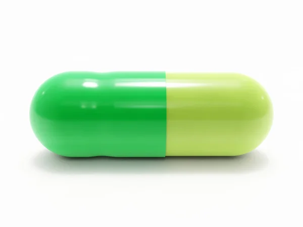 Green pils on white — Stock Photo, Image