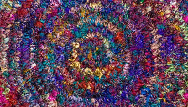 Stock image Textured Spiral of Coloured Fabric