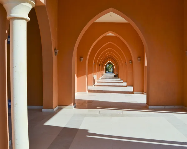 stock image Corridor of arches into the distance