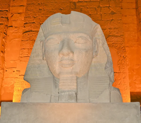 Jefe de Ramsés II en el Templo de Luxor — Foto de Stock
